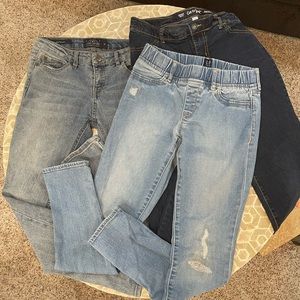 Lot of 3 Girls Jeans - Lucky, Gap & Cat & Jack